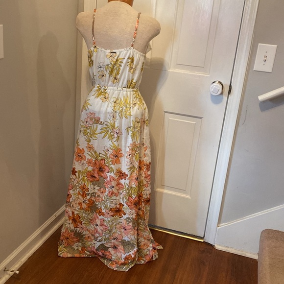 Billabong Floral Maxi Dress Hot Nights M - Picture 4 of 11